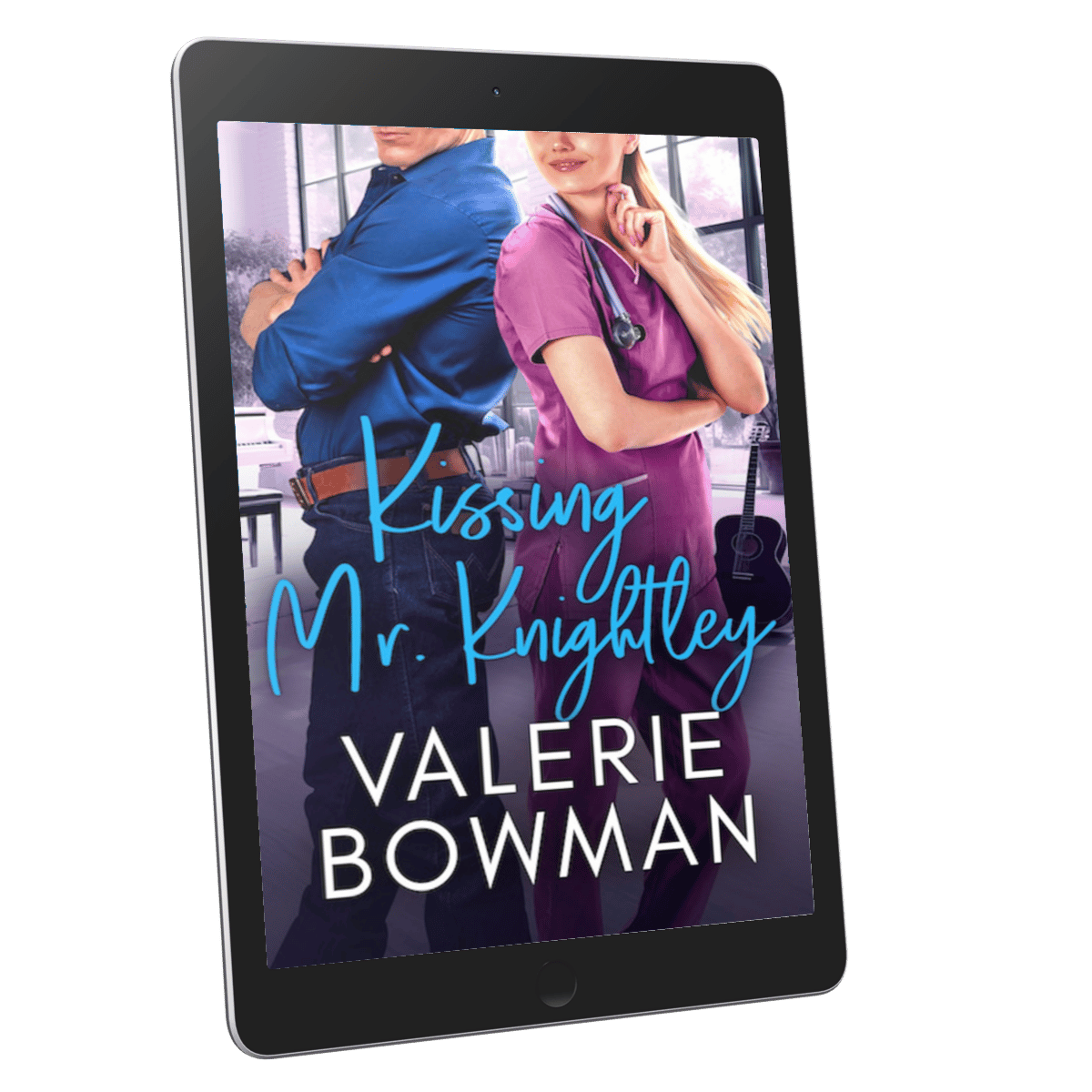 'Kissing Mr. Knightley' a humorous contemporary romance novel by author Valerie Bowman in ebook format