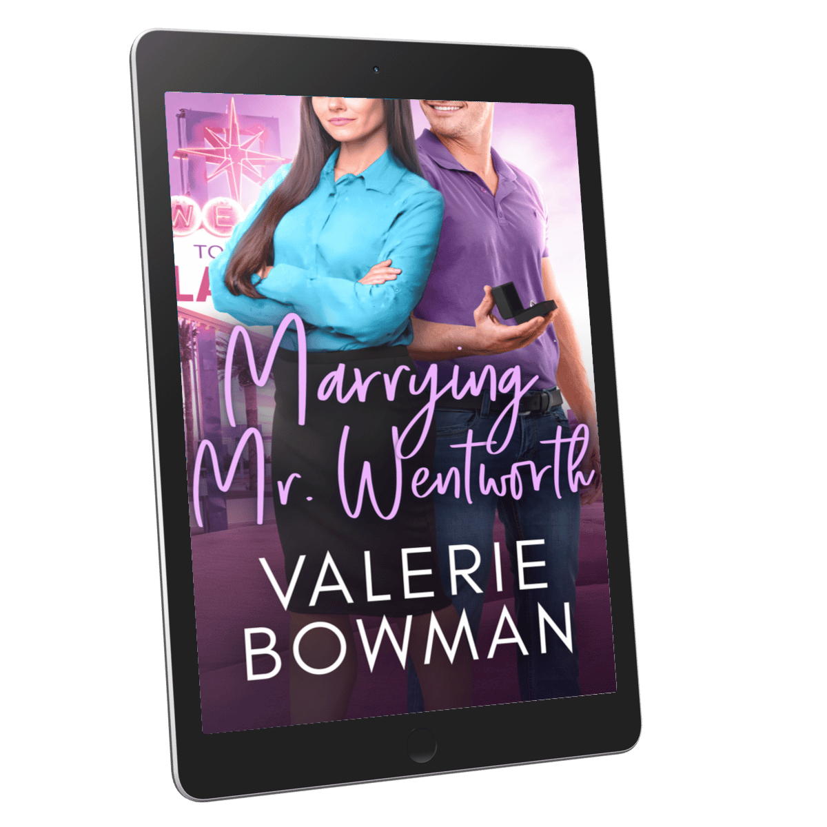 'Marrying Mr. Wentworth' a humorous contemporary romance novel by Valerie Bowman in ebook format.